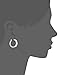 Amazon Collection Platinum or Gold-Plated Sterling Silver Infinite Elements Zirconia Graduated Hoop Earrings, 1