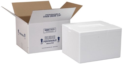 Polar Tech Thermo Chill 207/T16C Small Insulated Foam Container, 8" Length x 6" Width x 7" Depth - Thumbnail 2