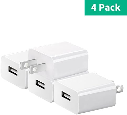 [4 Pack] BSSPOWER 5V Camera Power Adapter, Wall USB Charger for Home WiFi HD 720p 1080p Wireless Video Suveillance System