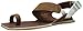 Vivobarefoot Women's Kolhapuri Elegant Sandal, Chestnut, 36 EU/6-6.5 US M US