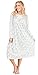 Calida Cotton Knit Long Sleeve Printed Nightgown