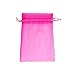 ATCG 200pcs 4x6 Inches Drawstring Organza Pouches Wedding Party Jewelry Favor Bags (Hot Pink)