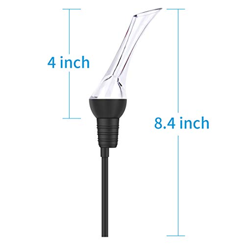 Premium Wine Aerator Pourer - Instant Red Wine Aeration for In Bottle Use - Perfect Wine Accessories - Gift Box - Thumbnail 3