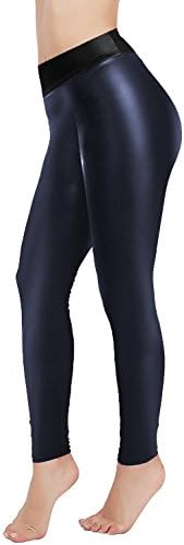 Sexy PU Leather Pants For Women Butt Lift Tight Stretchy Skinny Pants Leggings (XXL/44)