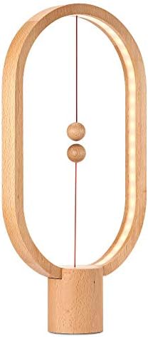 heng Balance Magnetic Mid-Air Switch Usb Powered LED Reddot Design Lamp (Light Wood)