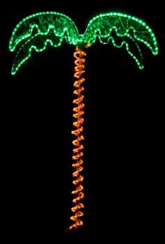 Eez Rv Products Outdoor Lighted Palm Tree 7 Holographic Rope