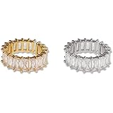 Set Of Resin Colorful Wide Knuckle Rings - Stackable Acrylic Joint Rings, 18mm Diameter - View #5