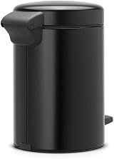 Brabantia Newicon Pedal Bin 3 L Matt Black with Plastic Inner Bucket view 5