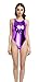 WOLF UNITARD Sexy Thong Leotard Shiny Metallic Bodysuit X-Large Purple