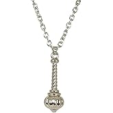 S,S Store Stainless Steel Hanuman Gada Pendant Locket With Silver Colour Chain For Men And Women