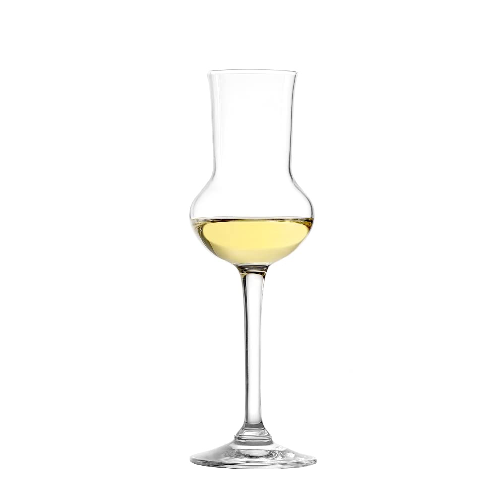 Stölzle Lausitz grappa glasses, set of 6, 87 ml, hand-blown appearance, dishwasher-safe, premium quality