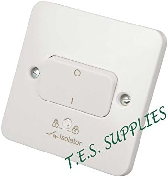 Schneider ElectricLisse White Moulded - Single Fan Isolator Switch, 3 Pole, 10AX, GGBL1013, White, Pack of 10