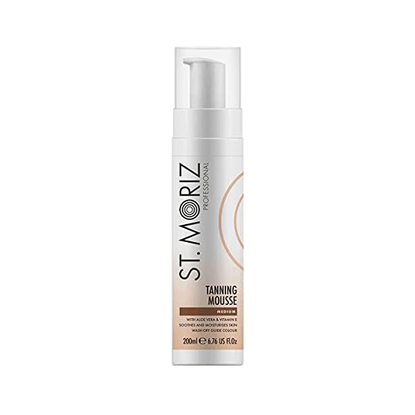 St-Moriz-Professional-Instant-Tanning-Mousse-with-Aloe-Vera-Vitamin-E-Fast-Drying-Vegan-Fake-Tan-Medium-200ml St Moriz Professional Instant Tanning Mousse with Aloe Vera & Vitamin E, Fast Drying Vegan Fake Tan, Medium (200ml)
