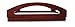 BirdRock Home Wooden Lap Desk Bed Tray | Breakfast Bed Tray with Wide Grip Handles | Folding Legs | Food Drink Snack Serving Bed Tray Table | Antique Walnut (Dark Brown) Finish