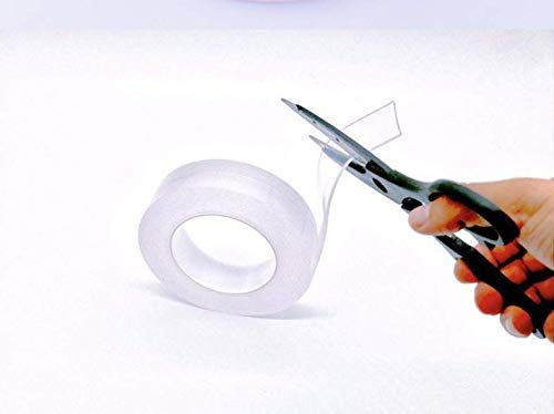 ZYTC Nano Gel Pads Rubber Clear Double Sided Anti Slip Mats Adhesive Stickers for Car Dashboard Tablet Cell Phone Holder Home Kitchen Wall Glass Mirrors(1m/roll)