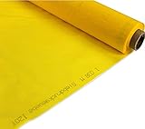 Uteip Yellow 3 Yards 50 Inches(1.27m) Wide 200 Mesh (80T) Screen Printing Fabric