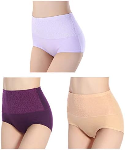 FEMAROLY 3 Pack High Waist Briefs Tummy Smoothing Control Shapewear Underwear Panties Women Shaper Seamless