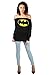 Oops Outlet Women's Superman Batman Comic Hero Batwing Off Shoulder Slouch Top Plus Size (US 16/18) Black