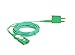 Prostat Green 15ft ESD Ground Cord & Qube for Workstation, Mat, Wrist Strap Tester, Instrument, ESD Product