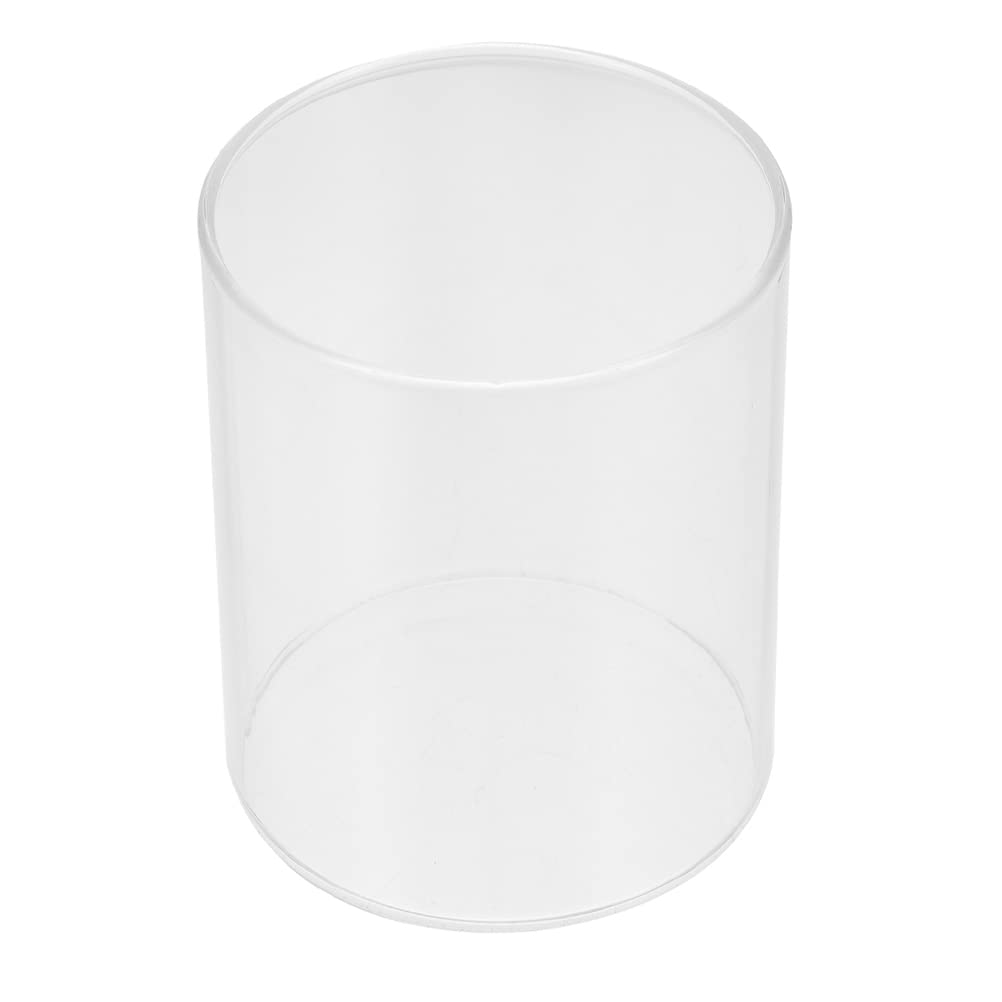 LIFKOME Candle Holder Glass Open Ended Glass Cylinder Glass Chimney for Candle Glass Lamp Shade Replacement Various Size Avaialble