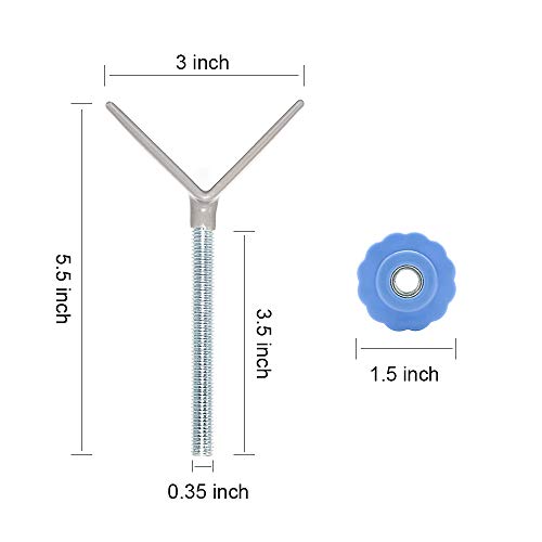 4 Pack M8 (8mm) Y Spindle Banister Baby Gate Adaptors for Pressure Mounted Baby and Pet Safety Gates Accessory