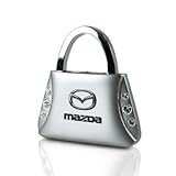 Mazda Purse Shape Keychain W/6 Swarovski Crystals