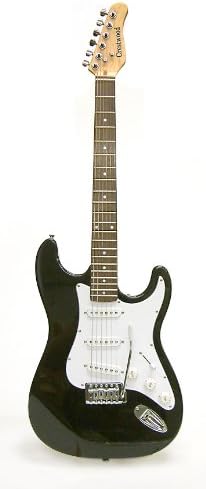 Crestwood ST920B Solid Body Electric Guitar, Black