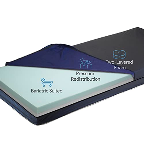 Bariatric Foam Hospital Bed for Pressure Redistribution TwoLayered