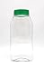 SalusWare Clear PET 32 Oz Spice Jars with Lined