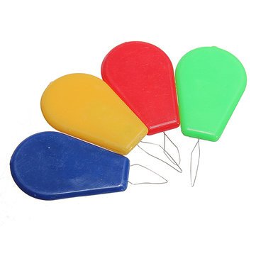 10Pcs Needle Threader Bow Wire Stitch Insert Plastic Craft Tool by DOM