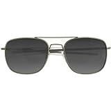 Humvee Pilot Sunglasses - Grey Polarized Lens, Olive Frame