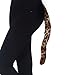 LUX ACCESSORIES Halloween Cat Kitty Cosplay Party Costume Leopard Fabric Ears Bow Tie Tail (3pcs)