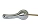 UpperHome Front Mount Toilet Tank Flush Lever Handle with Metal Nut - Chrome