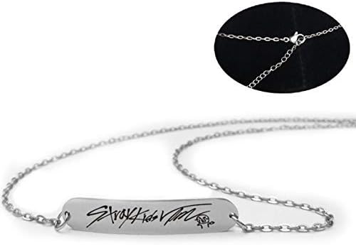 ShengshiZZ New ReleasedKpop Straykids Stray Kids Pendant Necklace Fashion Jewelry Silver Titanium Chain Necklaces & Pendants Highlight Your Collarbone
