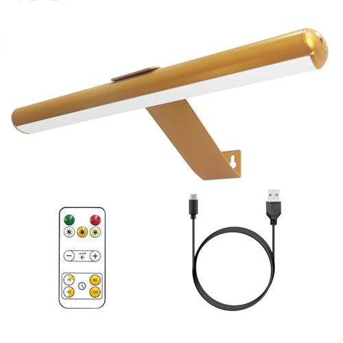 ALISMAEEL Wireless LED Picture Light Rechargeable 4400mAh Battery Wall Sconce,3 Color Adjustable Painting Light with Timer and Remote Control for Wall Pictures,Gallery Artwork,Paintings,Portraits