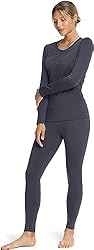 TSLA Women's Thermal Underwear Set, Soft Fleece