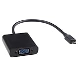 Leegoal Black 20cm 1080P or 720P Micro HDMI to VGA Female Video Cable Adapter for Micro Device
