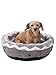 Precision Pet by Petmate SnooZZy Zig Zag Shearling Round Pet Bed for Comfort and Support – 42701thumb 1