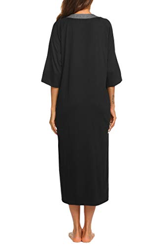 5 Ekouaer+Sleepwear+Pockets+Bathrobe+Housecoat