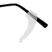 GMS Optical Premium Grade Comfortable Silicone Anti-Slip Holder for Glasses, Ear Hook, Eyeglass Temple Tip (2 Pair, Clear)