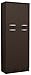 South Shore, Chocolate 4-Door Storage Pantry with Adjustable Shelves