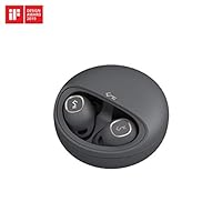 AUKEY True Wireless Earbuds, Bluetooth 5 with Charging Case, 24h Playtime, Deep Bass, USB-C & Qi Wireless Charging, Secure Fit, Touch Control, One-step Pairing, Key Series T10