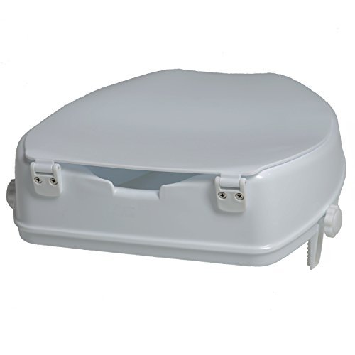 PCP Raised Toilet Seat, 2Inch Increase Height for Standard Round Shape