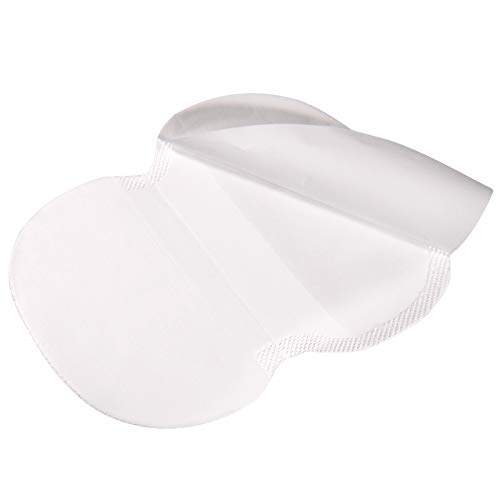 Underarm Sweat Pads,Large Size,Extra Adhesive,Non Visible,Disposable Absorbent Dress Shields Pure Antiperspirant Adhesive Underarm Pads for Men Women(50 Pairs)