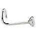 FreshTrends Cubic Zirconia Stud Nose Rings Twist - Nickel-Free 14K White Gold Nose Screw - 1.5mm, 2mm, 3mm 20 Gauge Nose Stud | Nose Ring Stud in 14K White Gold | 20G Nose Stud
