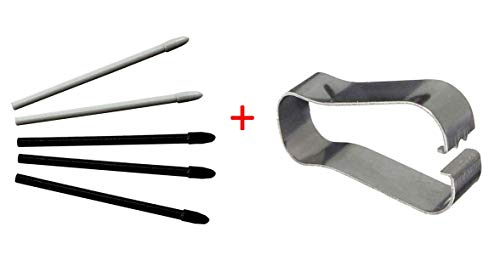 5X Replacement Touch Stylus Tips S Pen Nibs for Samsung Galaxy Note 9, Note 8, Galaxy Tab S3,Tab S4 Tab 2 + Tweezer Tool AT&T Verizon Sprint Tmobile Carriers (Black)