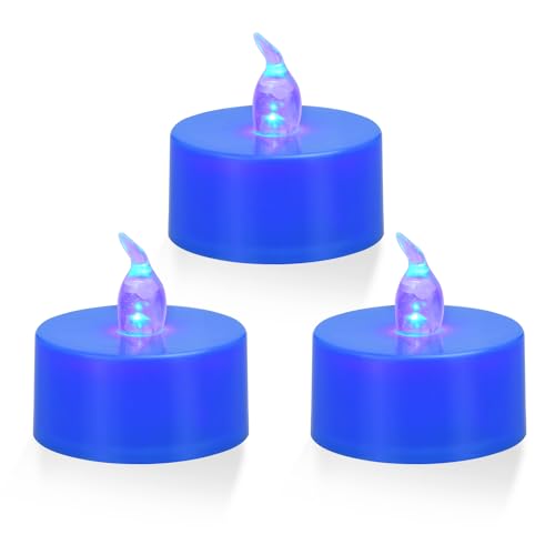 KOABY Blue LED Flameless Tea Lights