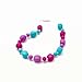Chew Necklace Silicone Oral Sensory Autism ADHD Chewable Child Size 18'' - Bitey Beads (Pink/Purple/Turq)