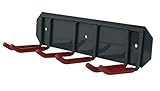 Wall Mounted Storage Rack Organizer for Skis and Poles - Heavy Duty Horizontal Wall Ski Rack Storage with Metal Frame and Padded Hooks - Indoors | Outdoors Premium Wall Storage Ski (Medium)