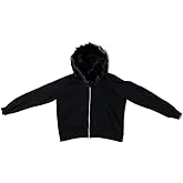 heyheyshine Men's Zip Up Hoodie Fur Hooded Jacket Y2k Emo Grunge 2000s Clothes Grunge Hoodie Warm Winter Coat for Men